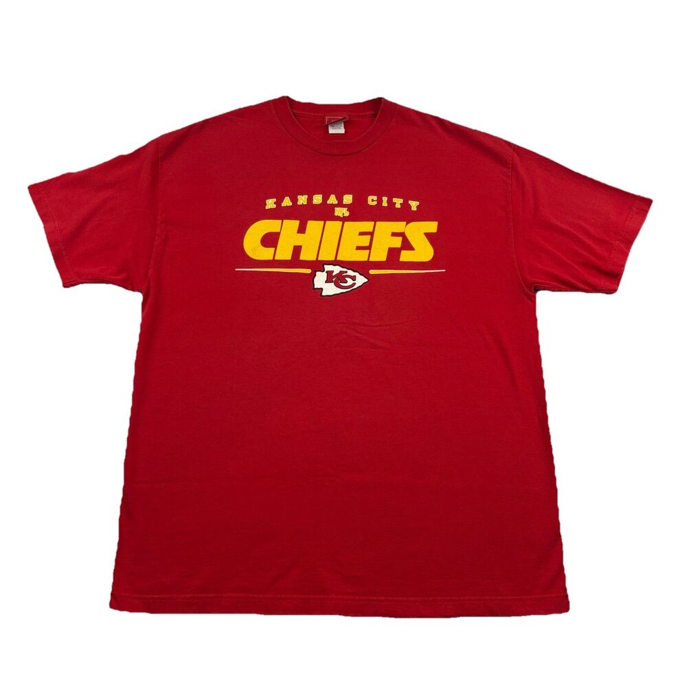Vintage Kansas City Chiefs NFL T Shirt Mens XL Red Short Sleeve Crew Neck
